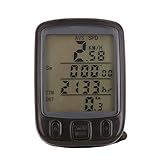 ZAAQ Computadora De Bicicleta, Retroiluminación LCD Impermeable Sunding Bicicleta Computadora Ciclismo Multifunción Bicicleta Velocímetro Cuentakilómetros Medidor De Potencia