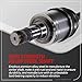 Anytek CV Axle Shaft Front Left & Right Compatible with Jeep Grand Cherokee 2005-2010 AWD Commander 2006-2010 4WD Passenger & Driver CV Axle Shaft Assembly with Limited Slip Diff.