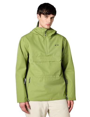 Oakley Mens Divisional Recycled Shell Anorak Jacket, Fern, X-Small