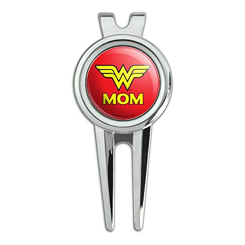 GRAPHICS & MORE Wonder Woman Wonder Mom Logo Golf Divot Repair Tool and Ball Marker