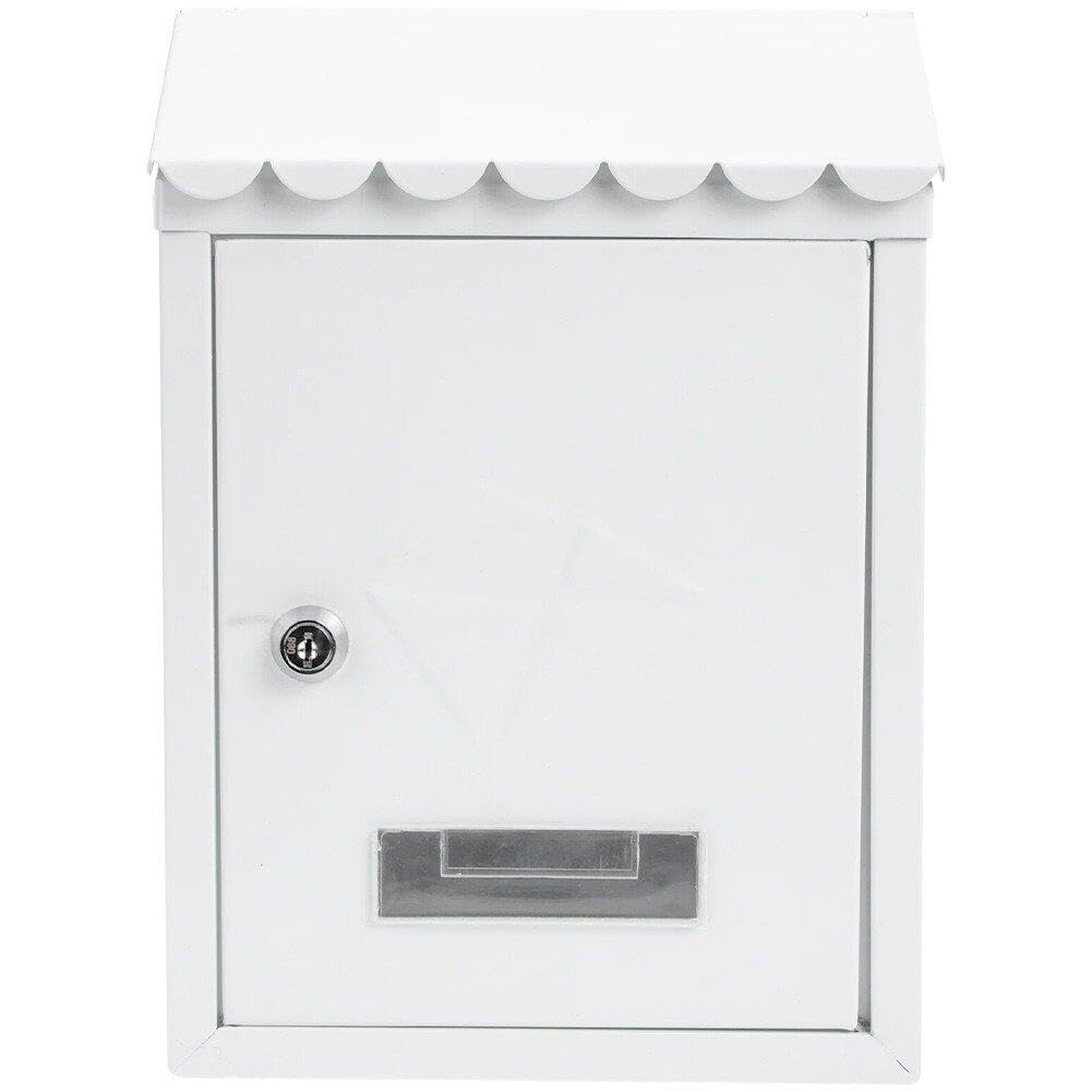 Boîte aux lettres moderne avec porte-papier intégré en grand format mural