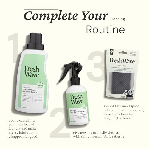 Image of Fresh Wave Original Room and Fabric Air Freshener Spray, 2-Pk, 8 oz | Plant-based formula, Pet-safe and people-safe, Fabric and room deodorizer , For upholstery, carpets, shoes, and pet bedding
