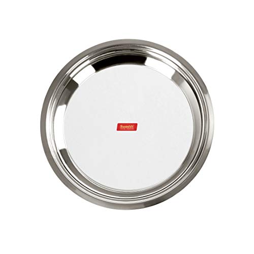 Parat en acier inoxydable lourd haut de gamme Sumeet argenté de 3,6L