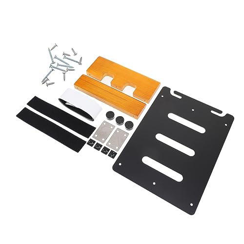 Abaodam 1セット エフェクトボード 歪みギターペダル ギターエフェクター ギターアクセサリー 楽器の小道具 実用的なギター用エフェクターボード エフェクターホルダー 無垢材 Black