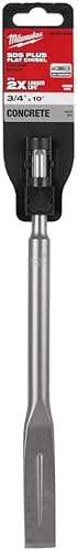 Milwaukee Cincel plano de acero SDS Plus de 34" x 10"