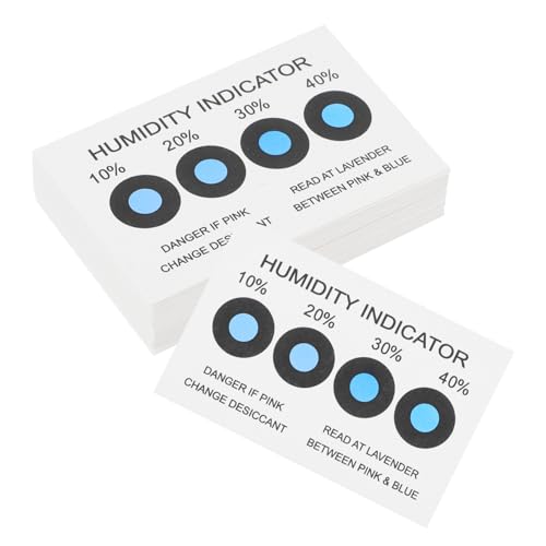 Tarjetas indicadoras de humedad BESTYASH, paquete de 100 papeles para control de joyas y electrónica