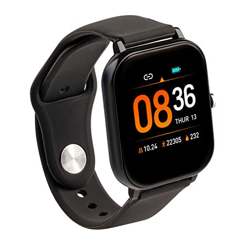 257 TWENTYFIVESEVEN - SW300 Smartwatch Fitness Tracker,  Cardiofrequenzimentro, Conteggio Calorie-Passi-Pressione, Monitoraggio  Sonno, Bluetooth, iOs e Android, Resistente all'acqua IP65, 150mah, Nero :  Amazon.it: Sport e tempo libero