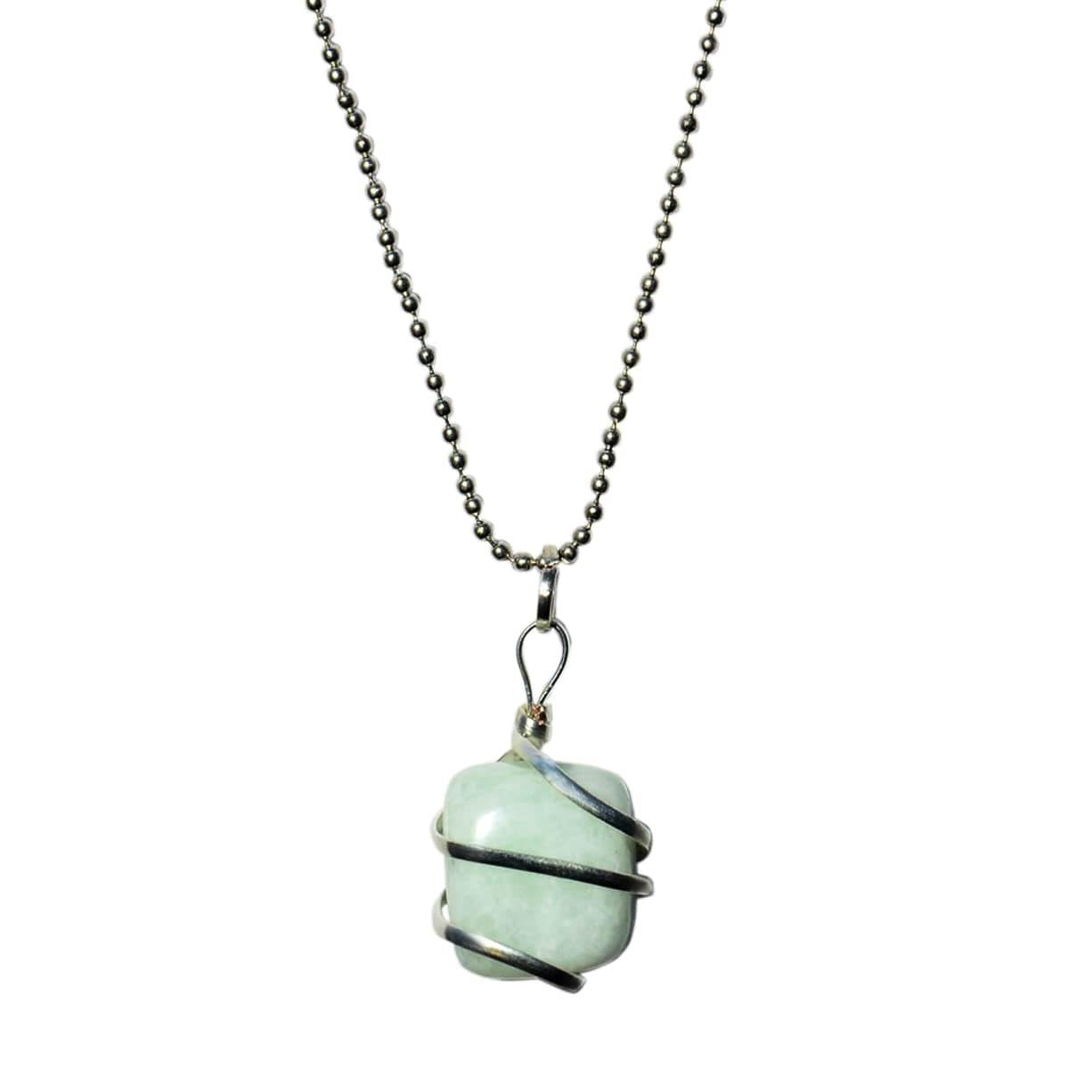15 Grams Natural Aquamarine Pendant for Men and Women in wire Wrap with Chain (Aquamarine Locket)-image-42