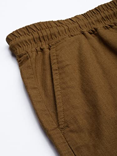 Image of The Indian Garage Co Men Slim Fit Solid Mid-Rise Cargo Shorts