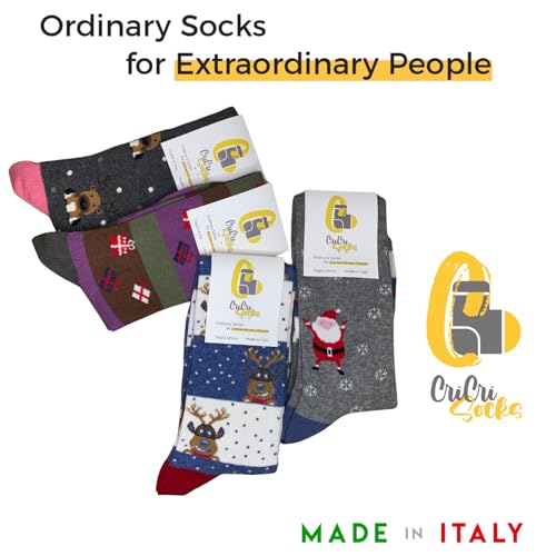 Image of Cotton Knee High Socks for Women Made in Italy, Long Socks for Women (One Size Fits All) Women Dress Socks