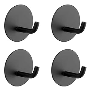 WOMLEX Adhesive Wall Hanging Hooks, Load Capacity 11.0 lbs (5 kg), Wall Mounting, No Damage, Bag Storage, Towel Hook, Entryway Door Hook, Stainless Steel, Rustproof, Waterproof, Durable, Double, For Kitchen, Office, Bathroom, Bath