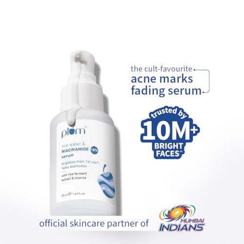 Image of Plum Niacinamide & Rice Water Complete Glow Routine | Face Wash 100ml, Toner 150ml, Serum 15ml, Moisturizer 50g & SPF 50 Sunscreen 50g | Pack of 5