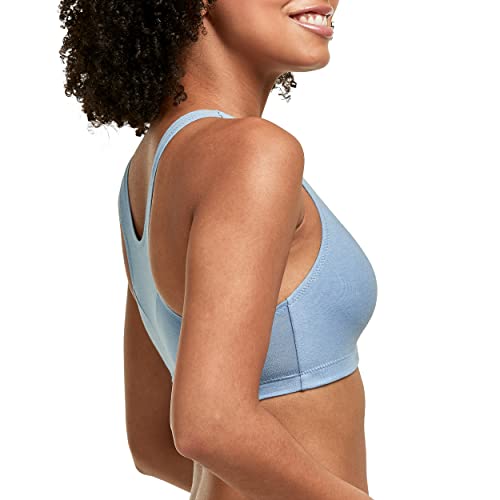 Image of Hanes Womens X-Temp Wireless Bra Pack, Stretch Pullover Bra, Low-Impact Racerback Bra, 2-Pack