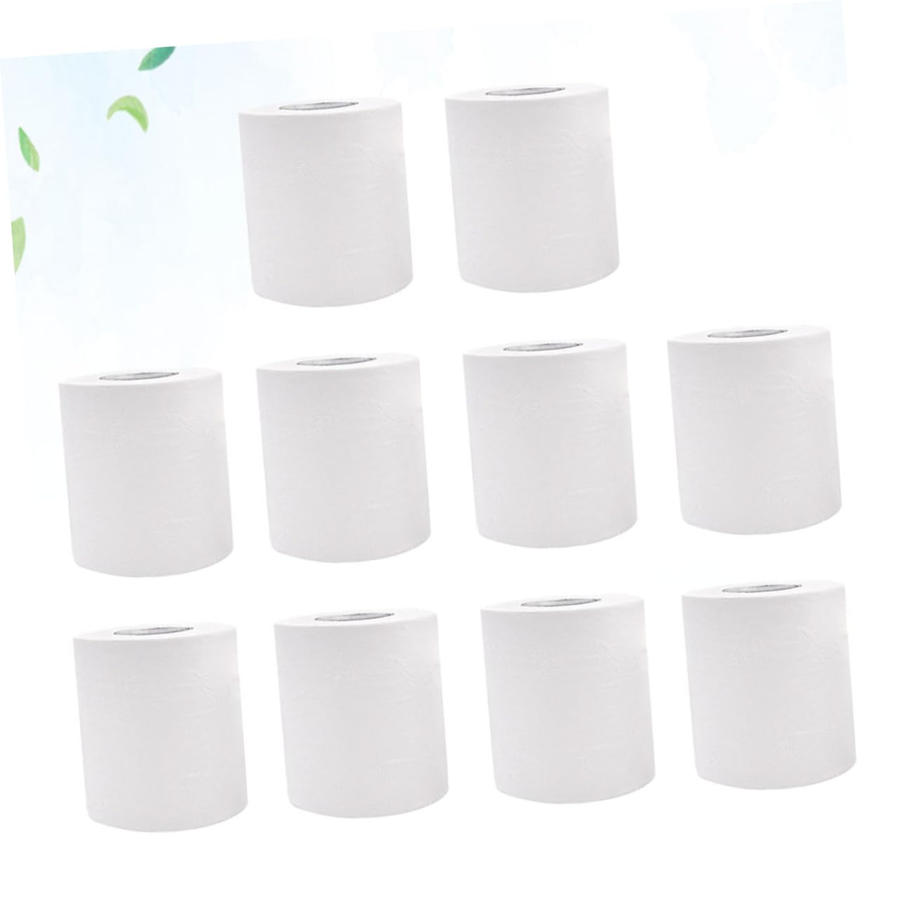 Carta Igienica in Polpa di Legno 10 Pezzi 4 Strati 100g | Bianco, Assorbente, Sicura per Fossa Settica, Formato Piccolo per Uso Domestico e Hotel