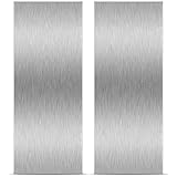 10 Inch Stainless Steel Metal Cake Scraper Large Double Sided Patterned Stripe Edge Smoother Scraper Cake Decorating Comb Cake Pastry Cutter for Home Kitchen Mousse Butter Cream Cake Decor (2 Pieces)