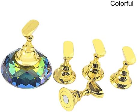 ROKOO Nail Art Display Stand Practice Training False Nail Tips Holder Magnetic Manicure Set