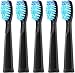 Teeteck Elektrische Zahnbürste Aufsteckbürsten für Fairywill Ersatzbürsten Medium Mittelweiche Borste Passend für FW507/508/515/551/917/D7/D8/959,5 Stück schwarz