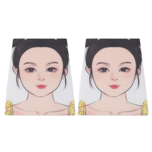 Placa de Exibição de Pintura Facial Infantil, Placa de Pintura Facial Reutilizável 2pcs Menina para