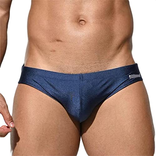 Bañador slip hombre para vacaciones en la playa y piscina en color azul oscuro L