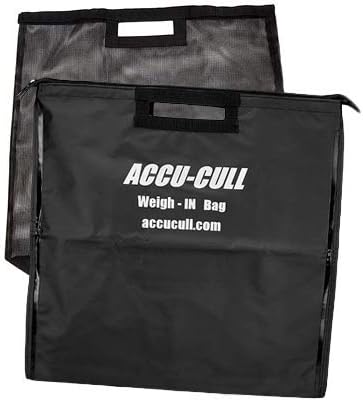 Accu Cull Acc-TWBZIP Zip-Up Weigh-in Bag with Removable mesh Insert