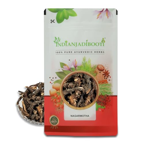 Image of IndianJadiBooti Nagarmotha Whole (100g) - Mustak Rhizome (Cyperus Rotundus) - Nut Sedge /Tunga Gaddalu - Natural Aromatic Herb for Digestion, Hair Care, Skin Ubtan & Women's Wellness - Raw