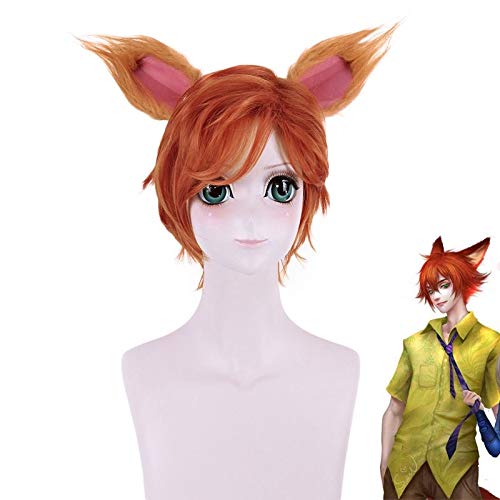 ニック　コスプレ　ウィッグ ズートピア Nick ニック・ワイルド キツネ ディズニー コスプレ