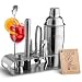 Mixology Bartender Kit: 10-Piece Bar Set Cocktail Shaker Set with Elegant Metal Stand | Perfect Home Bar Tool Set with Martini Shaker For an Awesome Drink Mixing Experience | Exclusive Recipes Bonus