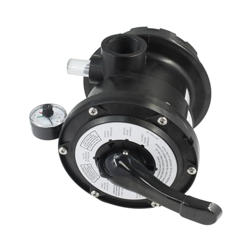 Firmusparts Top-Mount Multiport Valve SP0714T Compatible with Hayward Sand Filters S166T S180T S190T S210T S220T S244T S245T Includes O-Ring and Pressure Gauge