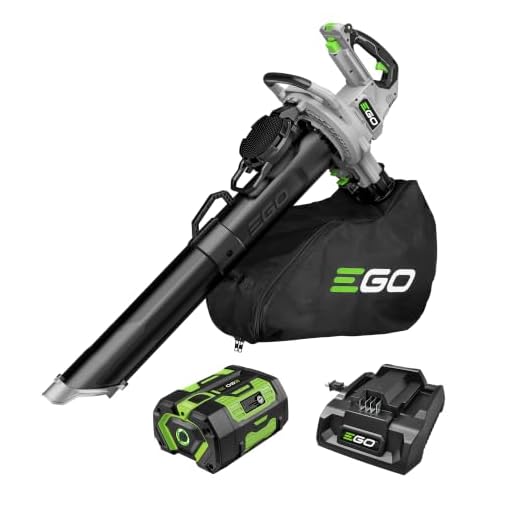EGO Power+ LV5005 Leaf Vacuum and Mulcher with 500 CFM Blower, 6.0Ah Battery and 320W Charger Included
