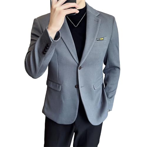 Men Korean Suit Jacket Slim Fit Casual Business Blazers Wedding Social Banquet Party Wedding Dress Coats