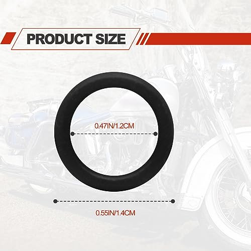 50 Pack Oil Drain Plug O-Ring #11105, Motorcycle Drain Plug O-Rings Replacement, Nitrile Rubber O Ring Gasket Ring Compatible with Harley Davidson(Black) - Thumbnail 2