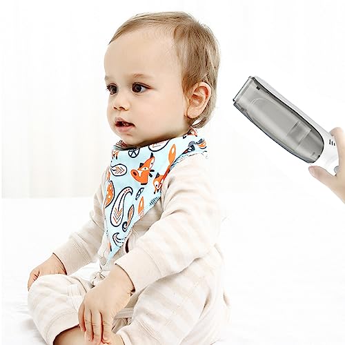 Jauhmui Baby Haarschneider, Automatisches Saugen, Leise Kids Haarschneidemaschine, Elektrischer Haarschnitt-Kit, Wasserdichter, Schnurlos, USB Schnell Wiederaufladbar, 3 Führungskämme (Stil1)