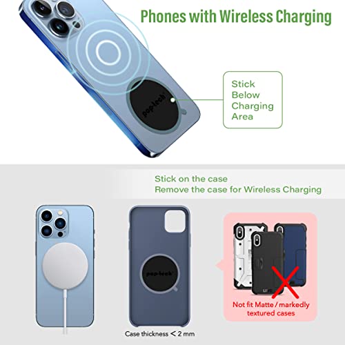 Metal Plate For Phone Magnet, 8 Pack Replacement Magnet Disc Magic Mount Plate With Adhesive Backing For Socket Grips & Magnetic Car Holder Cradle Stand(Dashboard/Vent/Cd Slot/Windshield) - Round #TOP4