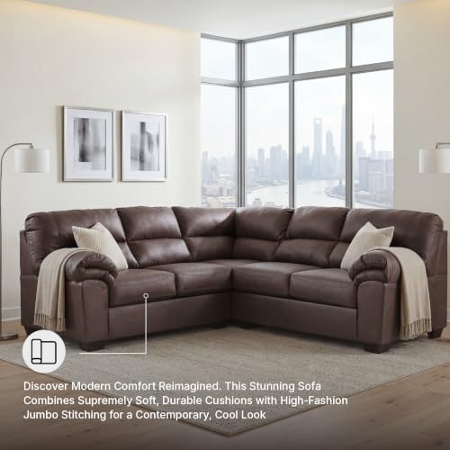 Image of Signature Design by Ashley 2-Piece Faux Leather Sectional Sofa, WalkerPoint