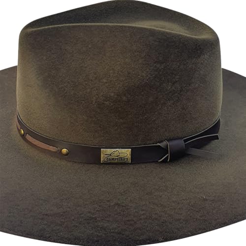Chapeu Masculino e Feminino Gustavo Lima aba Reta 2.0 Feltro Aveludado Campeiros (BR, Alfa, GG, Cast
