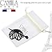 Camila Paris NV150 French Hair Bun Clip Maker Cover Cap Holder, Black, Round Dome Bun Hair Clip for Women Hair Updo, Styling Hair Bun Accessories for Women, No Slip and Durable, Made in France