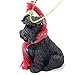 Conversation Concepts 1 X Schnauzer Miniature Dog Ornament - Uncropped - Black