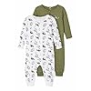 Name It Nbmnightsuit 2P ritssluiting loden dino Noos baby-jongens Baby en peuter Slaappakjes (2-Pack)