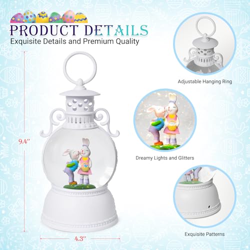 Eastersnowglobe94couplesbunnysnowlanternswith6hrtimerbatteryorusbpoweredeasterbunnyfigurinesnowglobeeasterdecorationsindooreastergiftswhitespringdecor Urban Country Home Decor Easter snow globe 94 couples bunny snow lanterns with 6hr timer battery or usb powered easter bunny figurine snowglobe easter decorations indoor easter gifts white spring decor urban country home decor