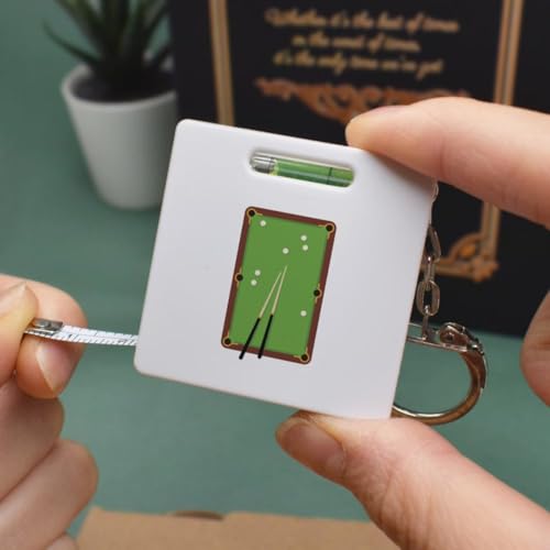Cinta métrica llavero con nivel para billar miniatura 2
