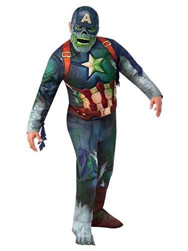 Rubies Men's Marvel: What If…? Zombie Captain America Deluxe Costume, Standard