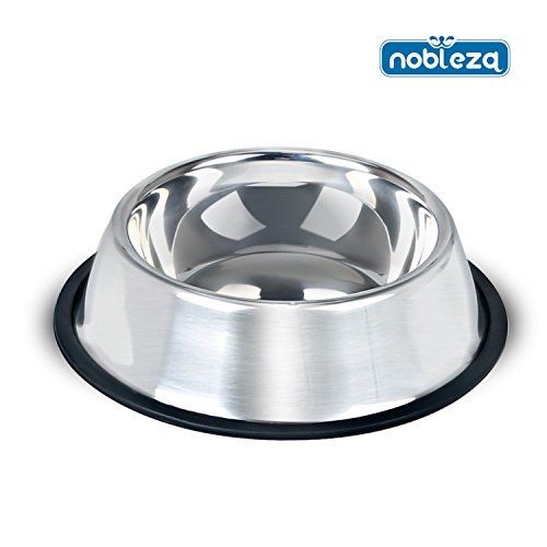 Nobleza Comedero para Perros, Acero Inoxidable, diámetro 30 cm