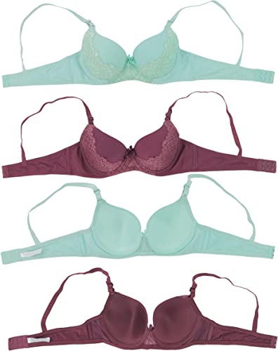 Image of ToBeInStyle Women's Pack of 6 Classic Style Underwire Supportive Padded Bras