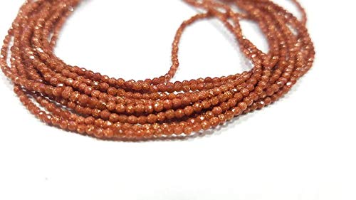 Perles en grès d'or pour la fabrication de bijoux uniques en pierres naturelles facettées