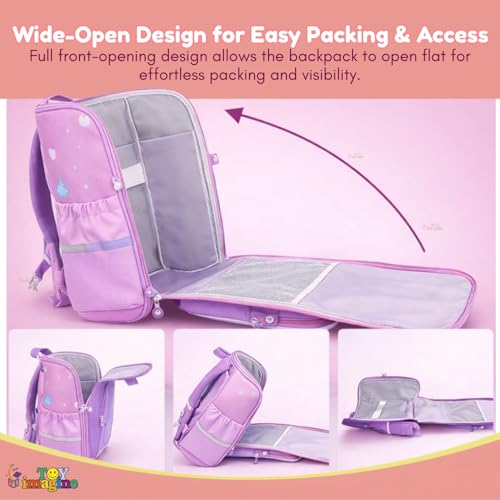 Image of Toy Imagine Kids School Bag for Boys & Girls | 180 Zipper Lightweight Large Capacity School Backpack | 3D Cartoon Design | Comfortable School Bag (Age 7-14 Years)