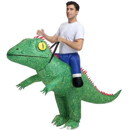 Anroong Costume de lézard gonflable pour adulte - Caméléon - Iguane gonflable - Pour homme
