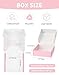 6x6x2 Pink Shipping Boxes for Small Business, Pack of 50 Small Cardboard Boxes for Shipping Mailer Packaging