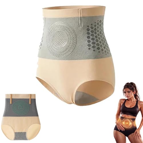 Natwo Pauraju Moringa 4-in-1 Micro-Particle Sculpting Fat-Burn Shorts High Waisted Shapewear Tummy Control Fat Burning Pants Fat Burning Sculpting Shorts Thermogenic Sculptings Short-s (Nude XL)