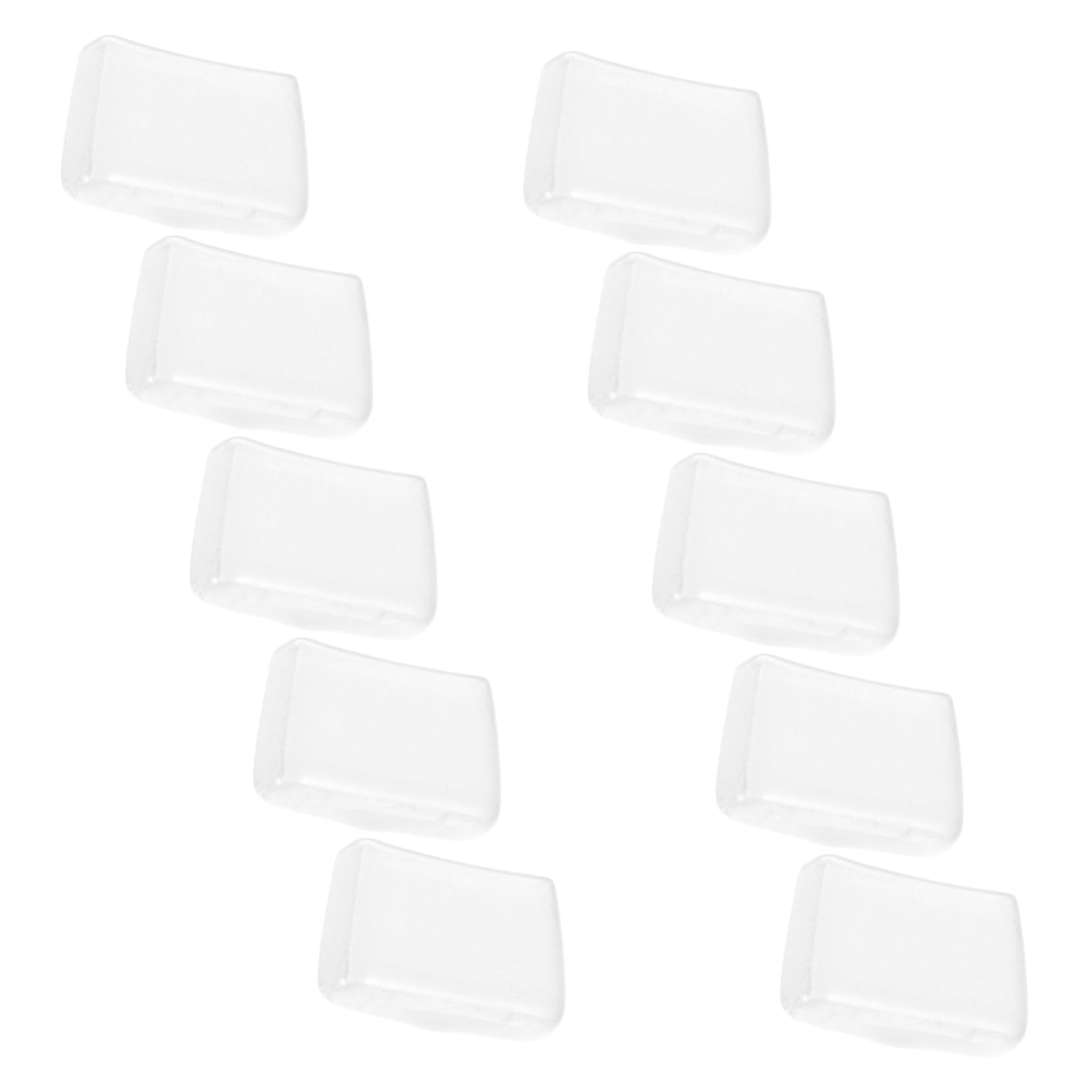 Unomor 2sets Replacement Pliers Tips for Glass Cutting Stained Glass Pliers Tips Rubber for Jewelry Making Easy Use 10pcs*2