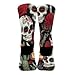 Meaudiwes Fashion Dress Decor Socks, Comfortable Work Leisure Sports Socks For Girls And Boys Vintage Day of Dead Sugar Skulls Rose Flowers Cactus